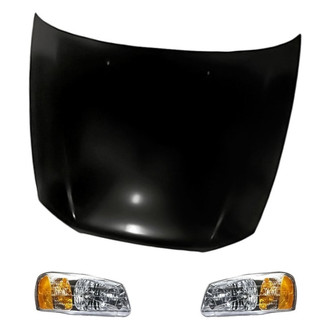 Replacement - 3-Piece Kit (Driver and Passenger Side Headlights, Hood Panel) (Standard Line)