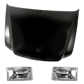 Replacement - 3-Piece Kit (Driver and Passenger Side Headlights, Hood Panel)