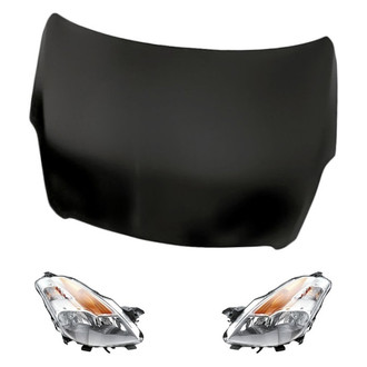 Replacement - 3-Piece Kit (Driver and Passenger Side Headlights, Hood Panel)