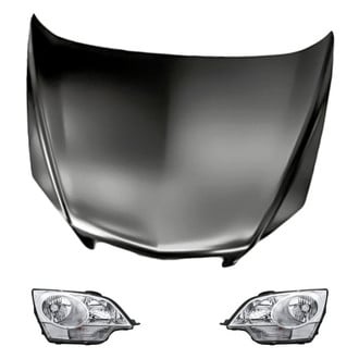 Replacement - 3-Piece Kit (Driver and Passenger Side Headlights, Hood Panel) (Standard Line)