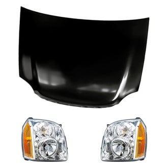 Replacement - 3-Piece Kit (Driver and Passenger Side Headlights, Hood Panel) (Standard Line)