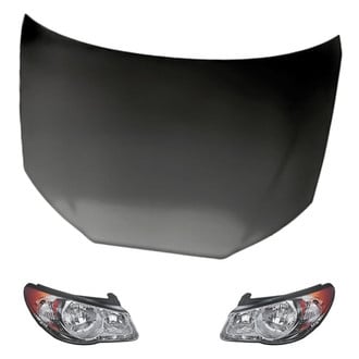 Replacement - 3-Piece Kit (Driver and Passenger Side Headlights, Hood Panel) (Standard Line)