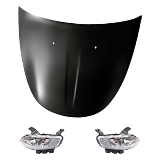Replacement - 3-Piece Kit (Driver and Passenger Side Headlights, Hood Panel)