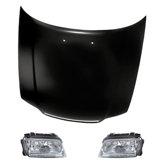 Replacement - 3-Piece Kit (Driver and Passenger Side Headlights, Hood Panel) (Standard Line)