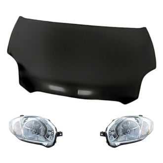 Replacement - 3-Piece Kit (Driver and Passenger Side Headlights, Hood Panel) (Standard Line)