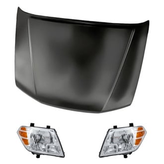 Replacement - 3-Piece Kit (Driver and Passenger Side Headlights, Hood Panel) (Standard Line)