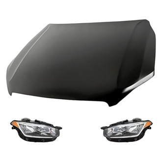 Replacement - 3-Piece Kit (Driver and Passenger Side Headlights, Hood Panel)