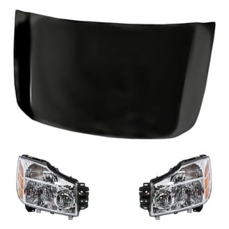 Replacement - 3-Piece Kit (Driver and Passenger Side Headlights, Hood Panel)