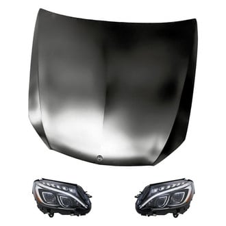 Replacement - 3-Piece Kit (Driver and Passenger Side Headlights, Hood Panel)