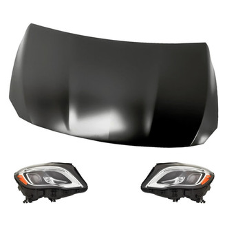 Replacement - 3-Piece Kit (Driver and Passenger Side Headlights, Hood Panel)