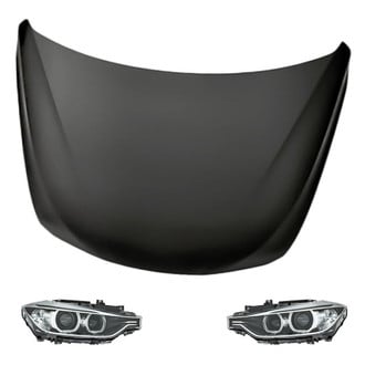 Replacement - 3-Piece Kit (Driver and Passenger Side Headlights, Hood Panel) (Standard Line)