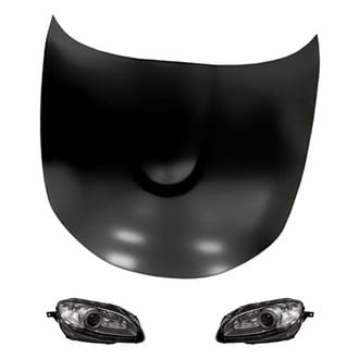 Replacement - 3-Piece Kit (Driver and Passenger Side Headlights, Hood Panel) (Standard Line)
