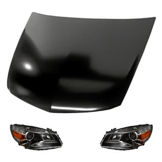 Replacement - 3-Piece Kit (Driver and Passenger Side Headlights, Hood Panel) (Standard Line)