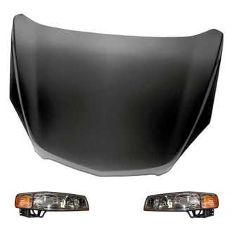 Replacement - 3-Piece Kit (Driver and Passenger Side Headlights, Hood Panel) (Standard Line)