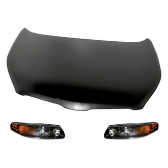 Replacement - 3-Piece Kit (Driver and Passenger Side Headlights, Hood Panel) (Standard Line)