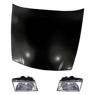 Replacement - 3-Piece Kit (Driver and Passenger Side Headlights, Hood Panel)