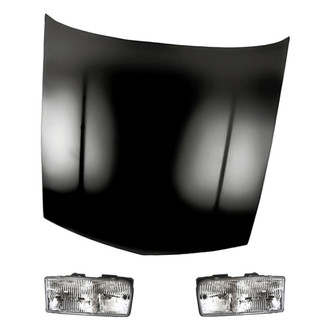 Replacement - 3-Piece Kit (Driver and Passenger Side Headlights, Hood Panel) (Standard Line)