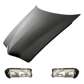 Replacement - 3-Piece Kit (Driver and Passenger Side Headlights, Hood Panel) (Standard Line)