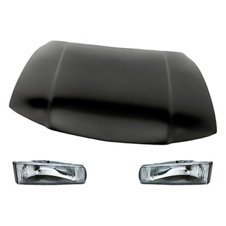 Replacement - 3-Piece Kit (Driver and Passenger Side Headlights, Hood Panel) (Standard Line)