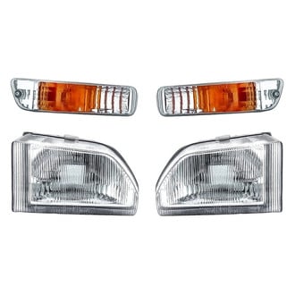 Replacement - 4-Piece Kit (Driver and Passenger Side Fog Lights, Driver and Passenger Side Turn Signal/Parking Lights) (Standard Line)