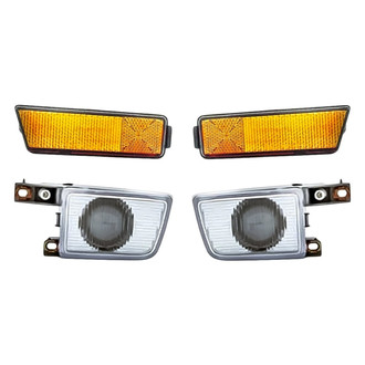 Replacement - 4-Piece Kit (Driver and Passenger Side Fog Lights, Driver and Passenger Side Marker Lights) (Standard Line)