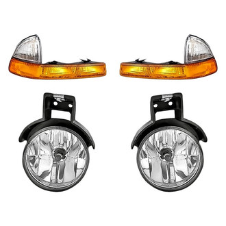 Replacement - 4-Piece Kit (Driver and Passenger Side Fog Lights, Driver and Passenger Side Turn Signal/Parking Lights) (Standard Line)