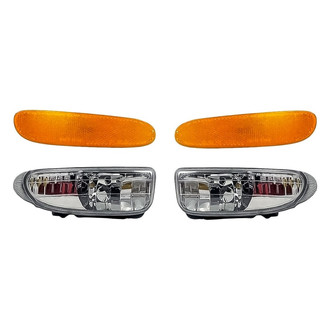 Replacement - 4-Piece Kit (Driver and Passenger Side Fog Lights Lens and Housing, Driver and Passenger Side Marker Lights) (Standard Line)