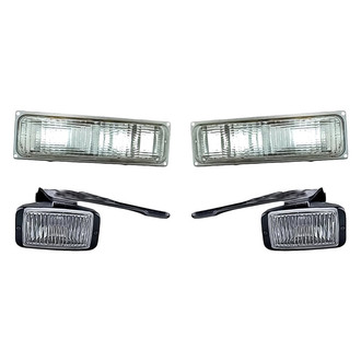 Replacement - 4-Piece Kit (Driver and Passenger Side Fog Lights, Driver and Passenger Side Turn Signal/Parking Lights) (Standard Line)