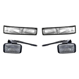 Replacement - 4-Piece Kit (Driver and Passenger Side Fog Lights, Driver and Passenger Side Turn Signal/Parking Lights Lens and Housing) (Standard Line)