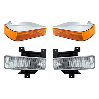Replacement - 4-Piece Kit (Driver and Passenger Side Fog Lights, Driver and Passenger Side Turn Signal/Parking Lights) (Standard Line)
