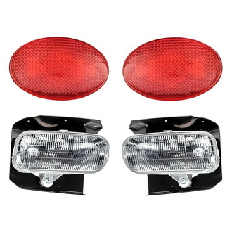 Replacement - 4-Piece Kit (Driver and Passenger Side Fog Lights, Driver and Passenger Side Rear Marker Lights) (Standard Line)