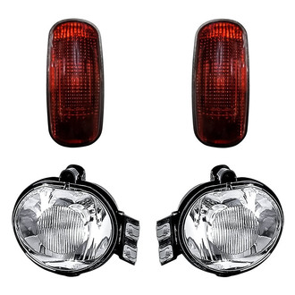 Replacement - 4-Piece Kit (Driver and Passenger Side Fog Lights, Driver and Passenger Side Rear Marker Lights) (Standard Line)