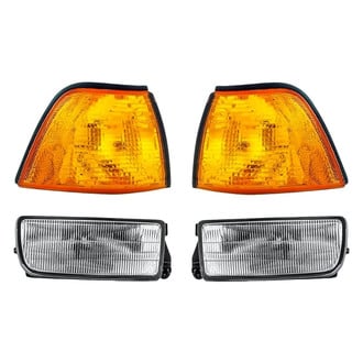 Replacement - 4-Piece Kit (Driver and Passenger Side Fog Lights, Driver and Passenger Side Turn Signal/Corner Lights Lens and Housing) (Standard Line)