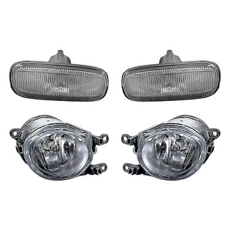Replacement - 4-Piece Kit (Driver and Passenger Side Fog Lights, Driver and Passenger Side Marker Lights) (Standard Line)