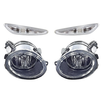 Replacement - 4-Piece Kit (Driver and Passenger Side Fog Lights, Driver and Passenger Side Marker Lights Lens and Housing) (Standard Line)
