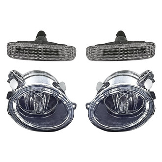 Replacement - 4-Piece Kit (Driver and Passenger Side Fog Lights, Driver and Passenger Side Marker Lights) (Standard Line)