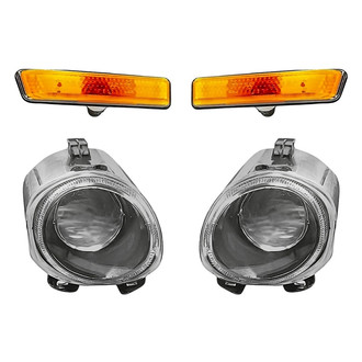 Replacement - 4-Piece Kit (Driver and Passenger Side Fog Lights, Driver and Passenger Side Marker Lights) (Standard Line)