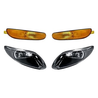 Replacement - 4-Piece Kit (Driver and Passenger Side Fog Lights, Driver and Passenger Side Turn Signal/Parking Lights) (Standard Line)