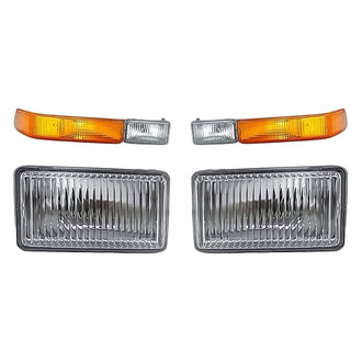 Replacement - 4-Piece Kit (Driver and Passenger Side Fog Lights, Driver and Passenger Side Turn Signal/Parking Lights) (Standard Line)