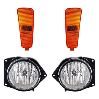 Replacement - 4-Piece Kit (Driver and Passenger Side Fog Lights, Driver and Passenger Side Marker Lights) (Standard Line)