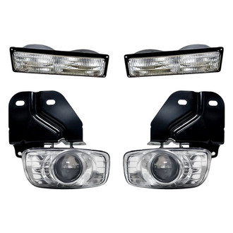 Replacement - 4-Piece Kit (Driver and Passenger Side Fog Lights, Driver and Passenger Side Turn Signal/Parking Lights Lens and Housing) (Standard Line)