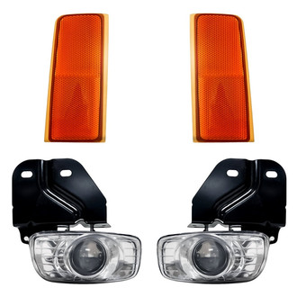 Replacement - 4-Piece Kit (Driver and Passenger Side Fog Lights, Driver and Passenger Side Reflectors) (Standard Line)
