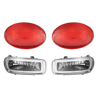 Replacement - 4-Piece Kit (Driver and Passenger Side Fog Lights, Driver and Passenger Side Rear Marker Lights) (Standard Line)
