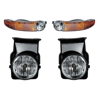 Replacement - 4-Piece Kit (Driver and Passenger Side Fog Lights, Driver and Passenger Side Turn Signal/Parking Lights) (Standard Line)