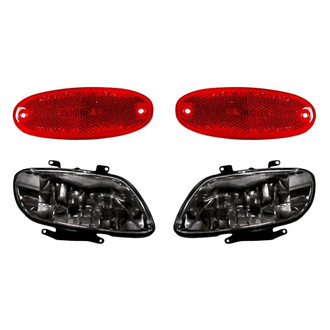 Replacement - 4-Piece Kit (Driver and Passenger Side Fog Lights, Driver and Passenger Side Rear Marker Lights) (Standard Line)