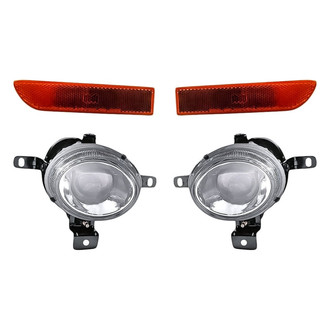 Replacement - 4-Piece Kit (Driver and Passenger Side Fog Lights, Driver and Passenger Side Marker Lights)