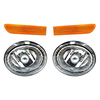 Replacement - 4-Piece Kit (Driver and Passenger Side Fog Lights, Driver and Passenger Side Marker Lights) (Standard Line)