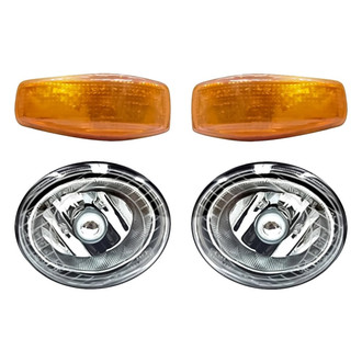 Replacement - 4-Piece Kit (Driver and Passenger Side Fog Lights, Driver and Passenger Side Marker Lights) (Standard Line)