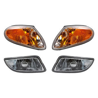 Replacement - 4-Piece Kit (Driver and Passenger Side Fog Lights, Driver and Passenger Side Turn Signal/Parking Lights) (Standard Line)