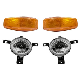 Replacement - 4-Piece Kit (Driver and Passenger Side Fog Lights, Driver and Passenger Side Marker Lights) (Standard Line)